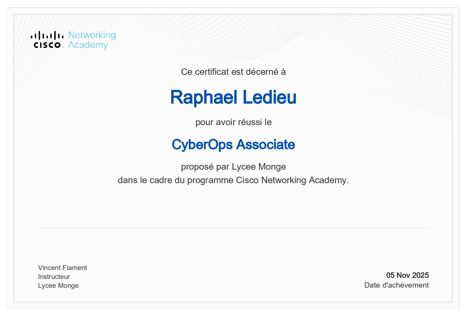 Certification Cisco CyberOps Associate - Cybersécurité SOC